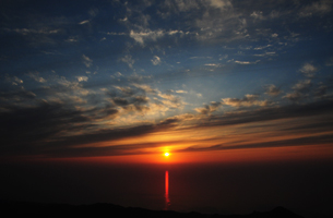 上越写真新潟県上越市の霊峰米山越後の富士山開き2012