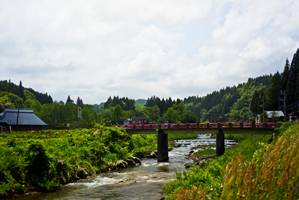 上越写真新潟県上越市桑取谷入り口下綱子の自然風景