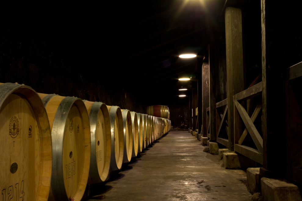 上越市北方岩の原ワインの雪室貯蔵石蔵の写真