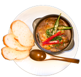 上越市グルメ春日山居酒屋和ダイニング安堵あんど焼きチーズカレー